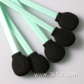 Big Round Head Cleanroom Black Foam Tip Swab